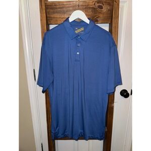 Onward Reserve Mens Blue Striped Polo Shirt Classic Fit‎ XL